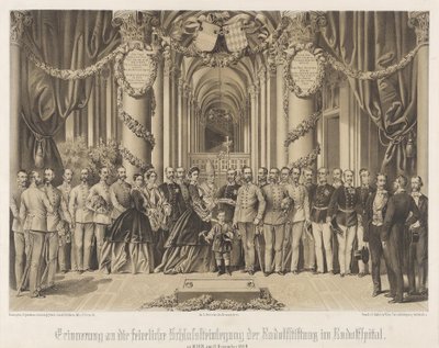 Commemoration of the Solemn Laying of the Foundation Stone of the Rudolf Foundation in the Rudolf Hospital 1864 by Franz Gerasch